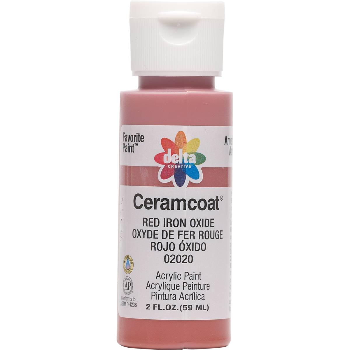 Delta Ceramcoat Acrylic Paint - Red Iron Oxide, 2 oz. - 020200202W