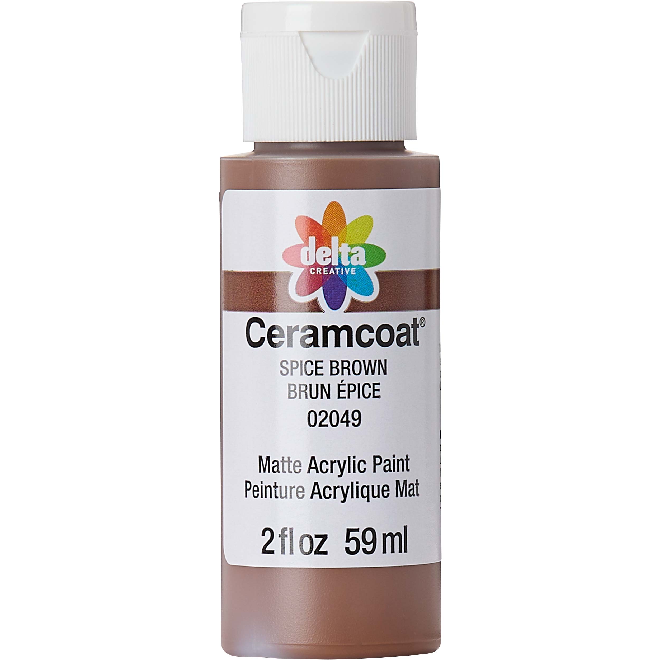 Delta Ceramcoat Acrylic Paint - Spice Brown, 2 oz. - 020490202W