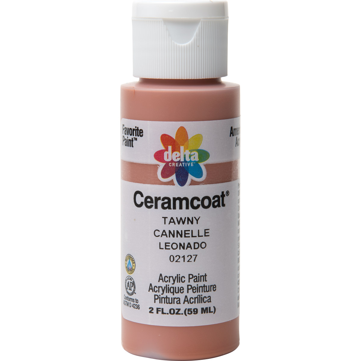 Delta Ceramcoat Acrylic Paint - Tawny, 2 oz. - 021270202W