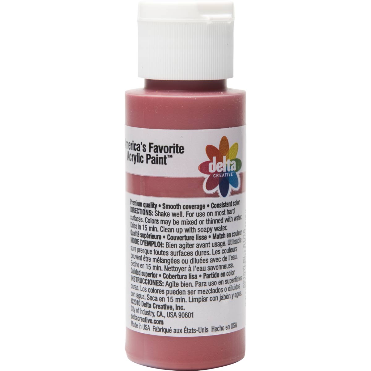 Delta Ceramcoat Acrylic Paint - Tompte Red, 2 oz. - 021070202W
