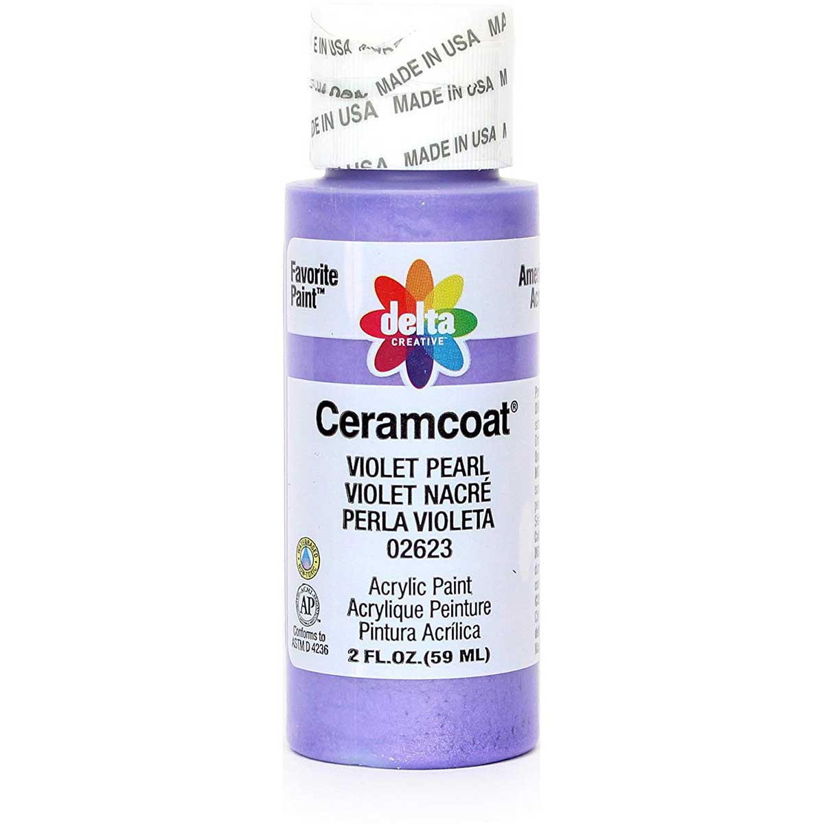 Delta Ceramcoat ® Acrylic Paint - Violet Pearl, 2 oz. - 026230202W