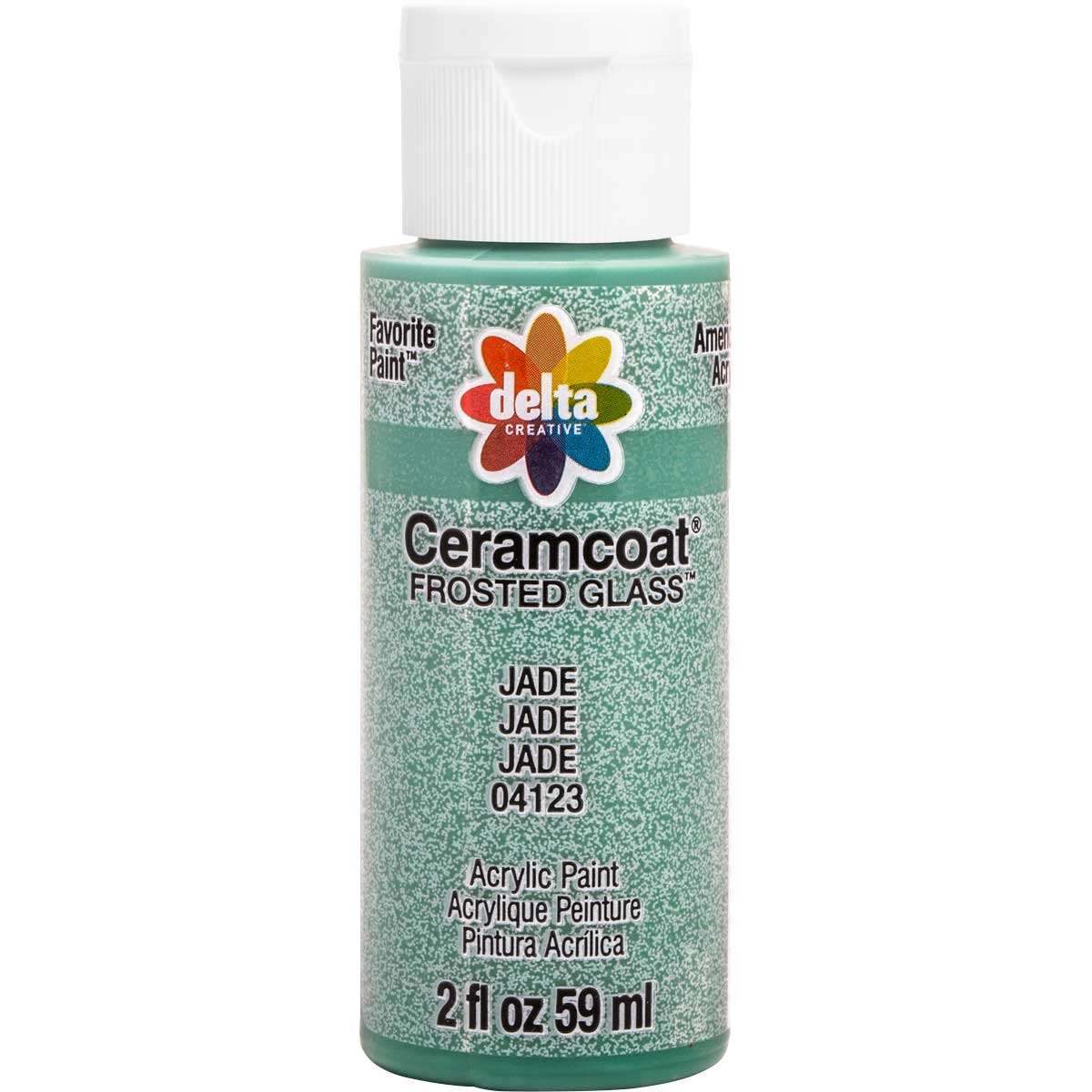 Delta Ceramcoat ® Frosted Glass Paint - Jade, 2 oz. - 04123
