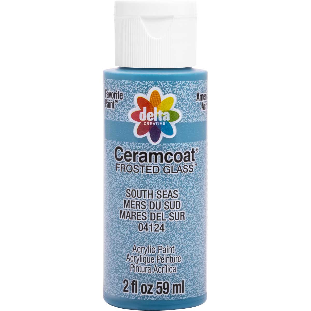 Delta Ceramcoat ® Frosted Glass Paint - South Seas, 2 oz. - 04124