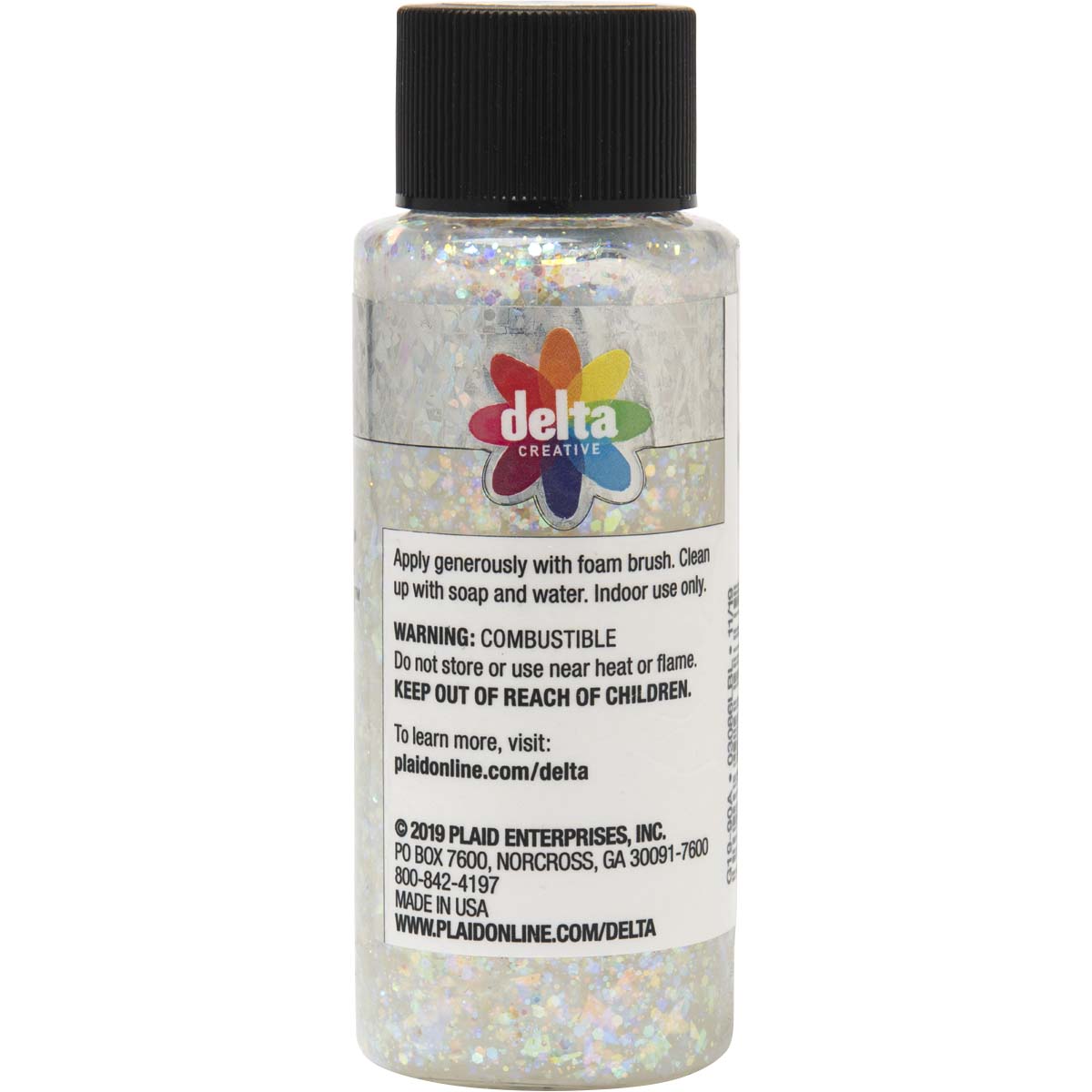 Delta Ceramcoat ® Glitter Explosion™ - Clear Hologram, 2 oz. - 03086