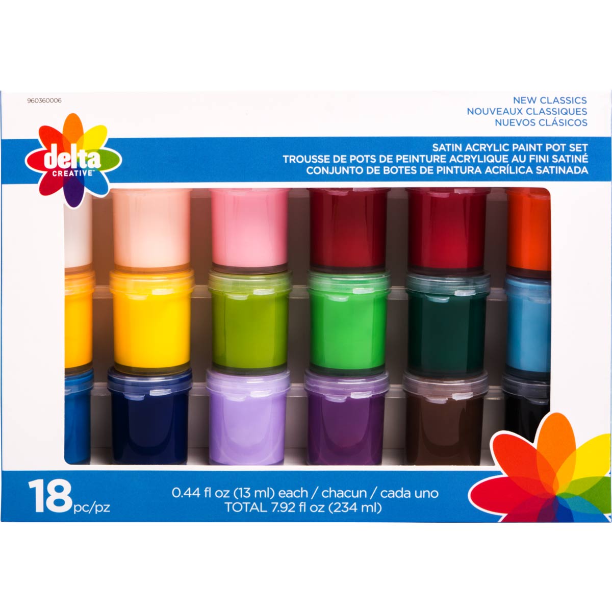 Delta Ceramcoat ® Paint Sets - New Classics, 18 Colors - 960360006
