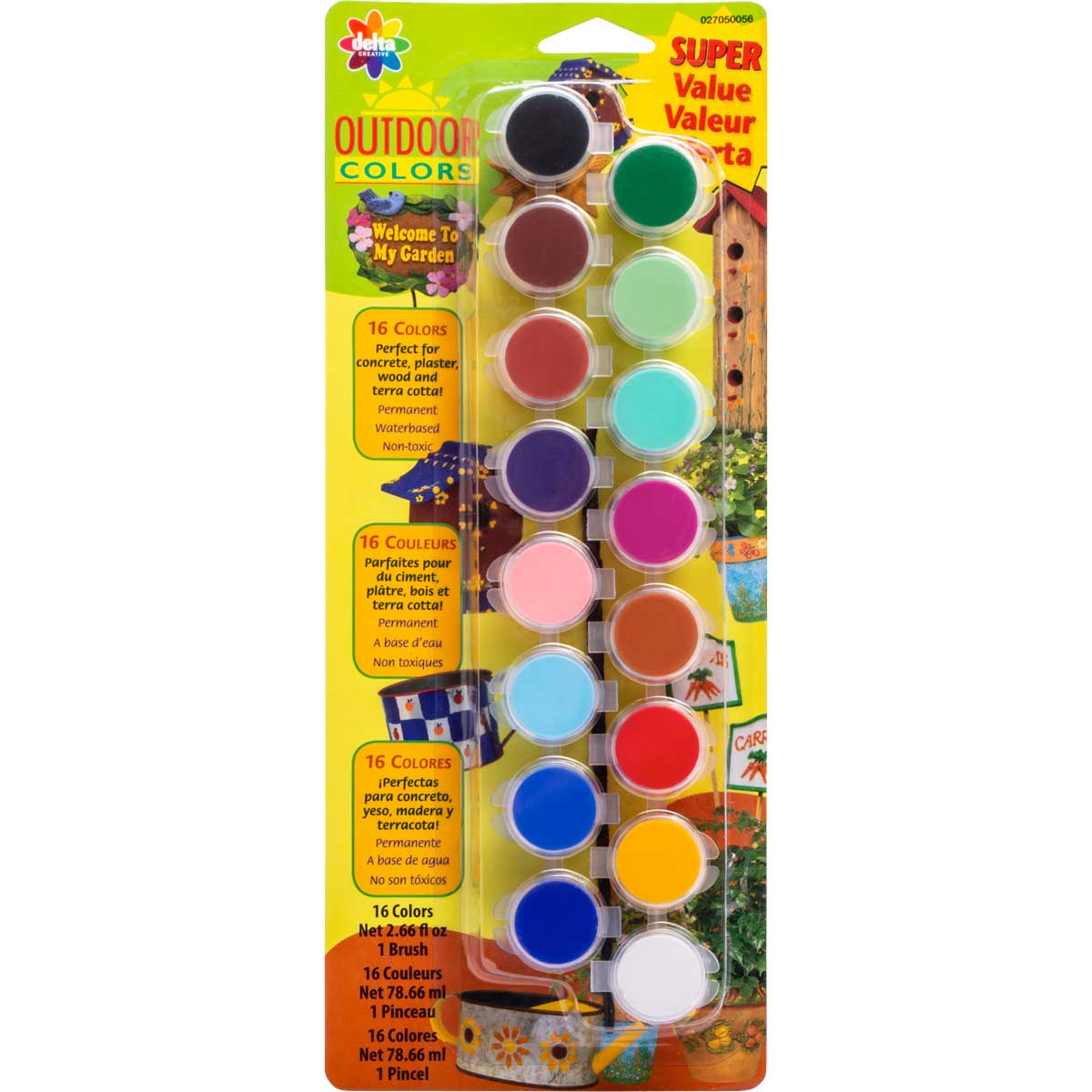 Delta Ceramcoat ® Paint Sets - Outdoor, 16 Colors - 027050056