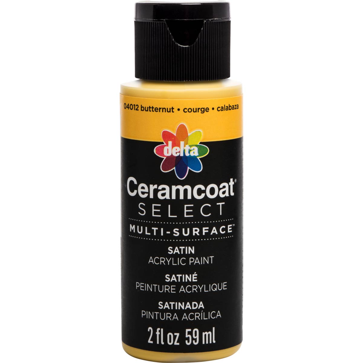 Delta Ceramcoat ® Select Multi-Surface Acrylic Paint - Satin - Butternut, 2 oz. - 04012