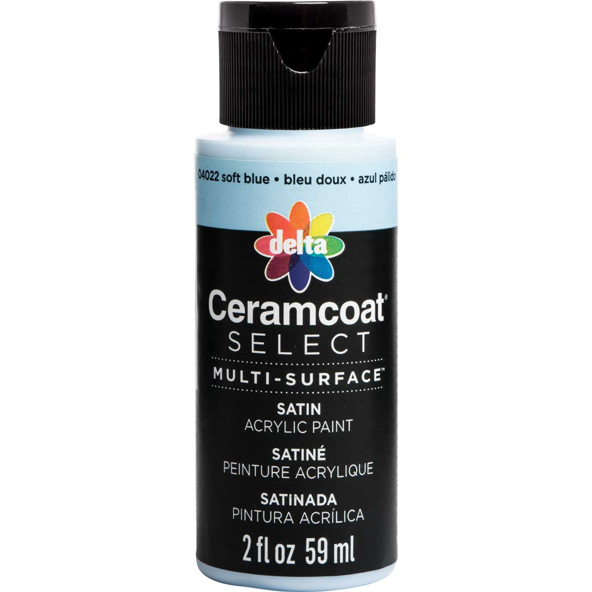 Delta Ceramcoat ® Select Multi-Surface Acrylic Paint - Satin - Soft Blue, 2 oz. - 04022