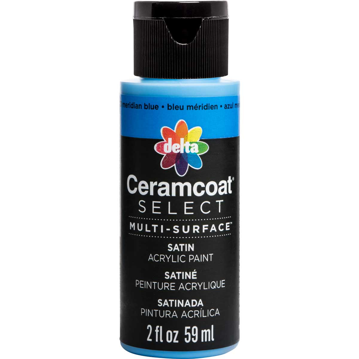 Delta Ceramcoat ® Select Multi-Surface Acrylic Paint - Satin - Meridian Blue, 2 oz. - 04023