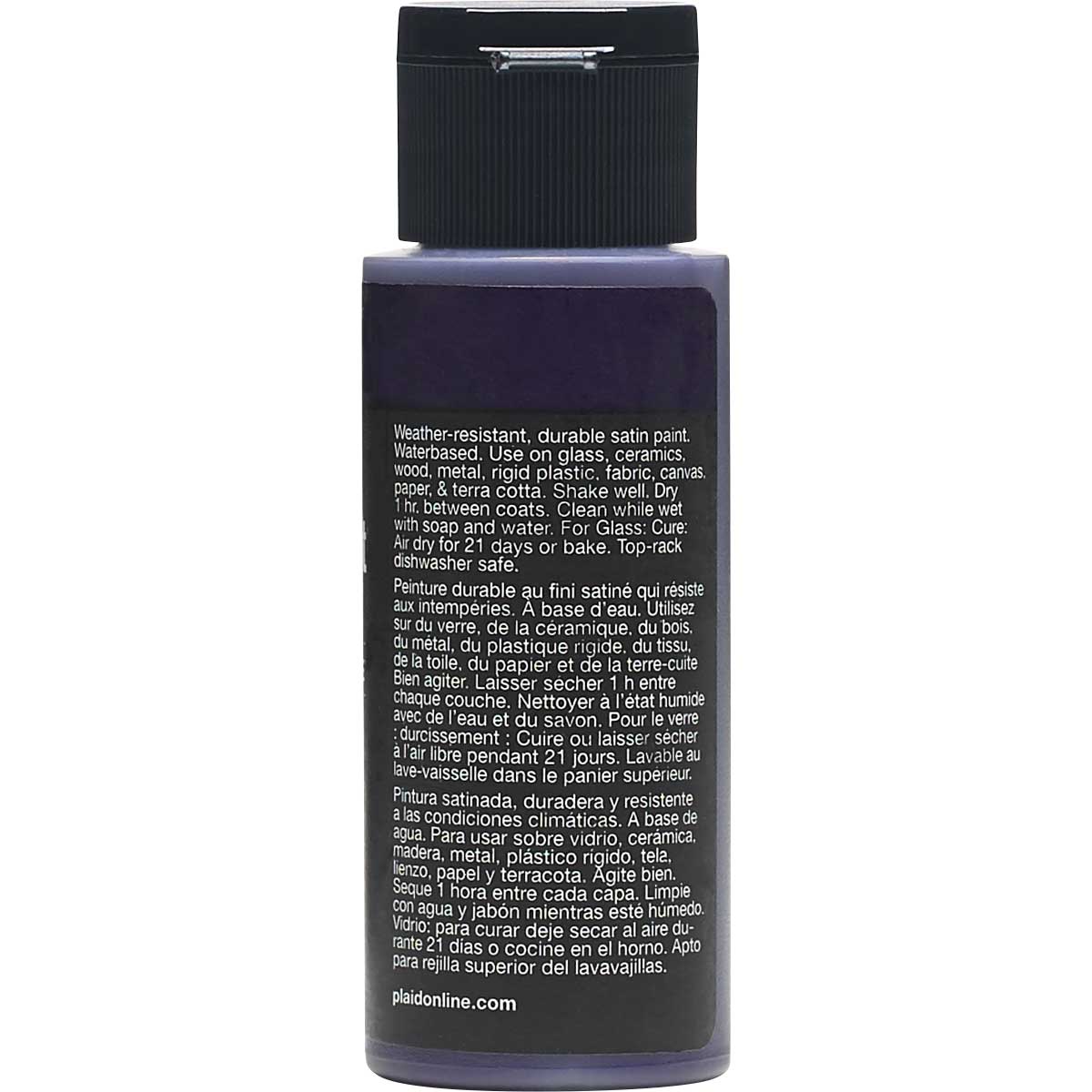 Delta Ceramcoat ® Select Multi-Surface Acrylic Paint - Satin - Purple, 2 oz. - 04030
