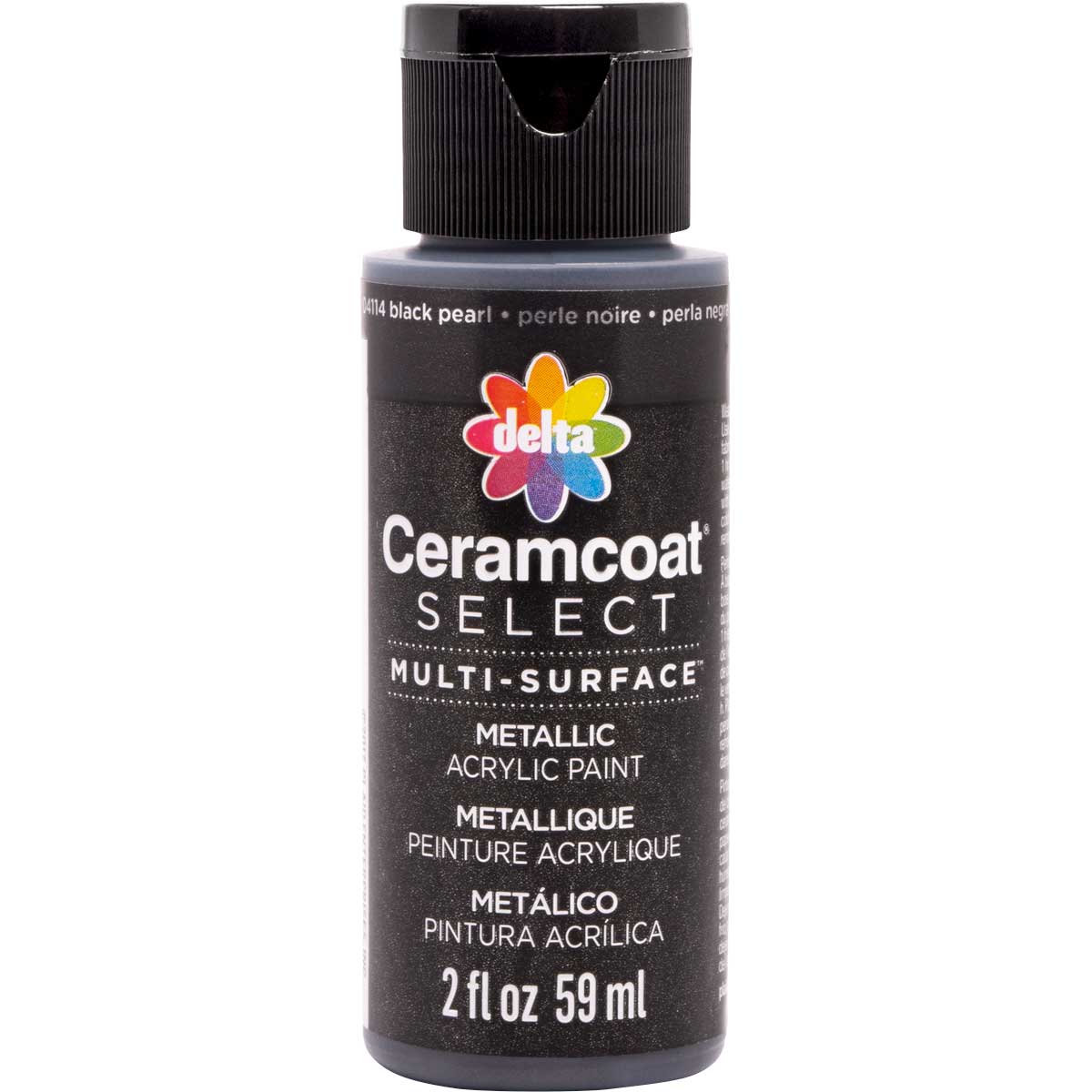 Delta Ceramcoat ® Select Multi-Surface Acrylic Paint - Metallic - Black Pearl, 2 oz. - 04114