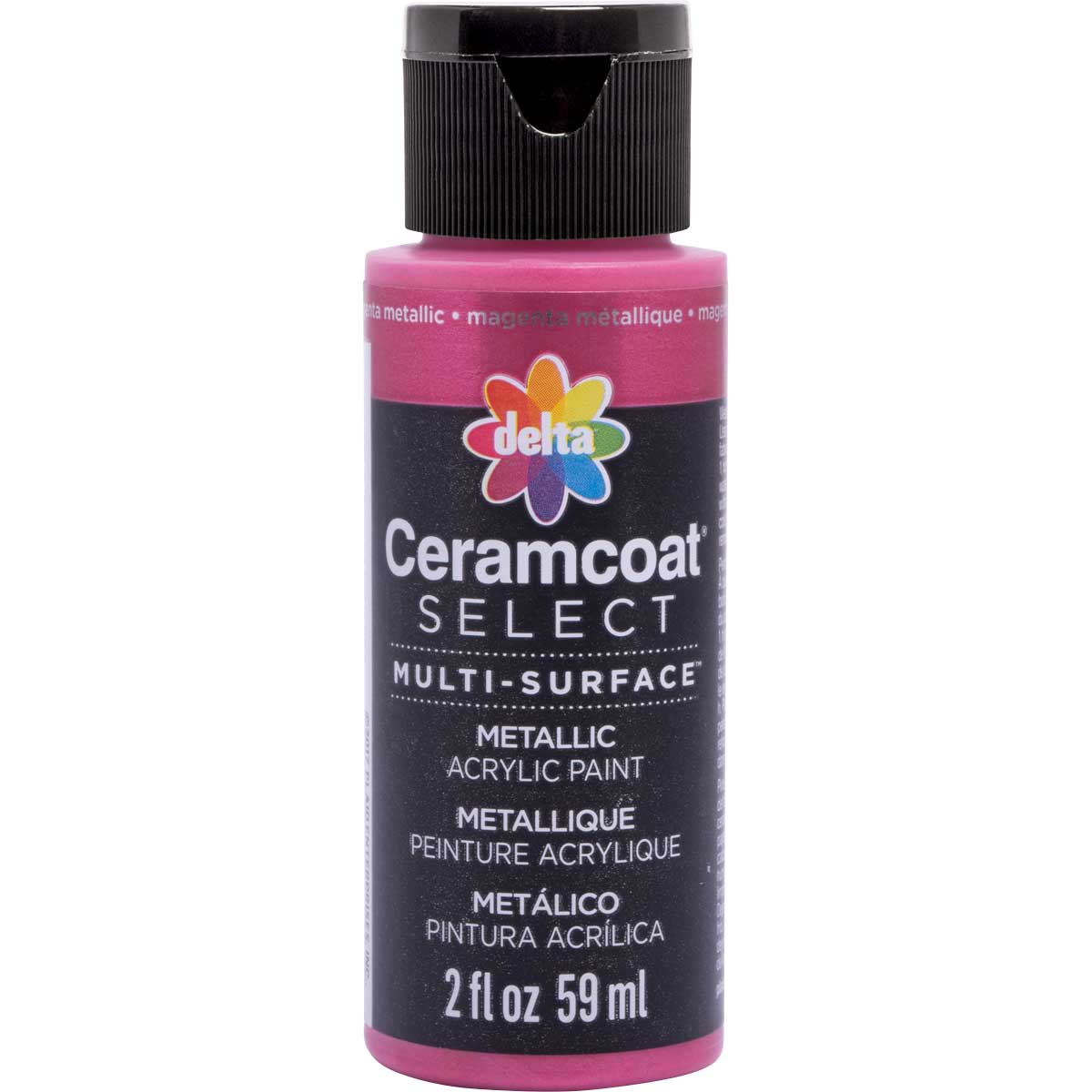Delta Ceramcoat ® Select Multi-Surface Acrylic Paint - Metallic - Magenta, 2 oz. - 04101
