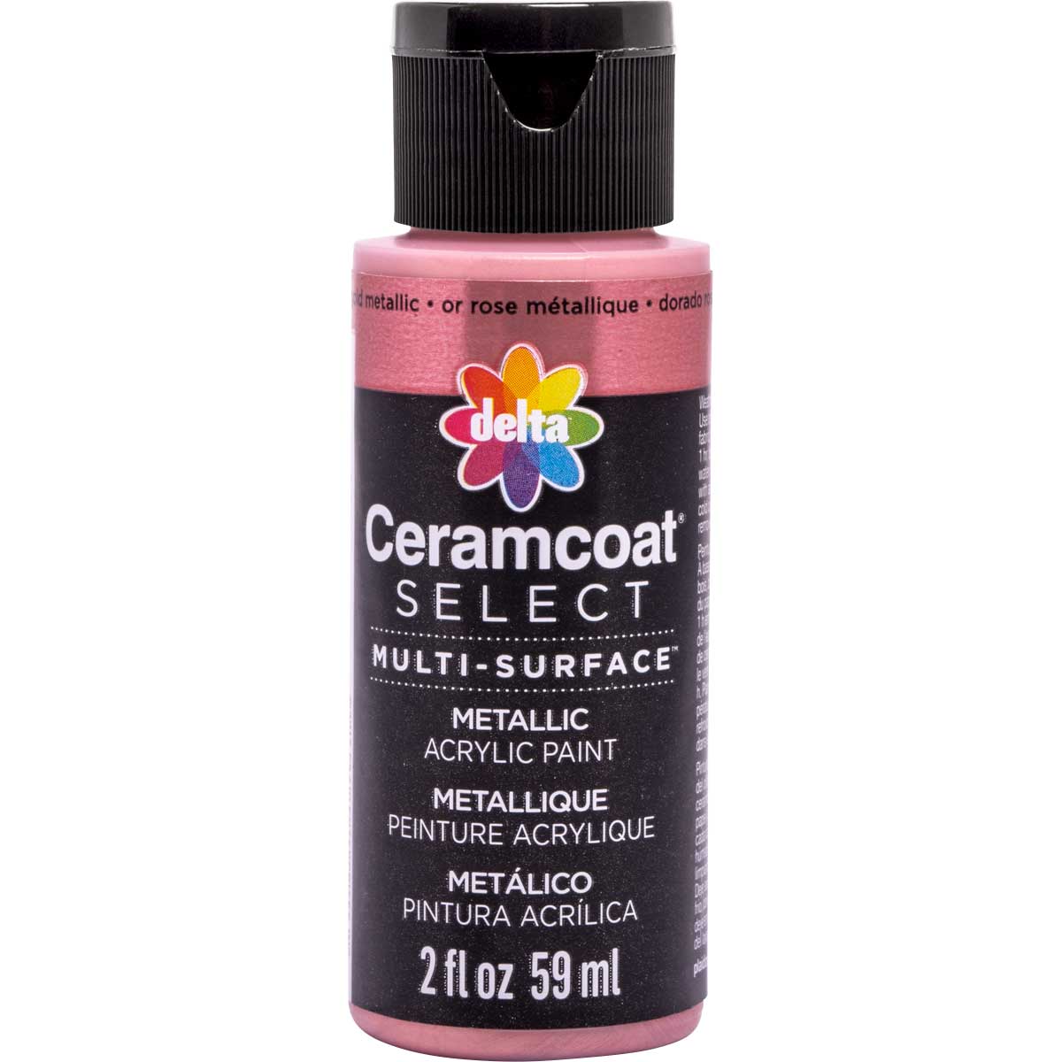 Delta Ceramcoat ® Select Multi-Surface Acrylic Paint - Metallic - Rose Gold, 2 oz. - 04111