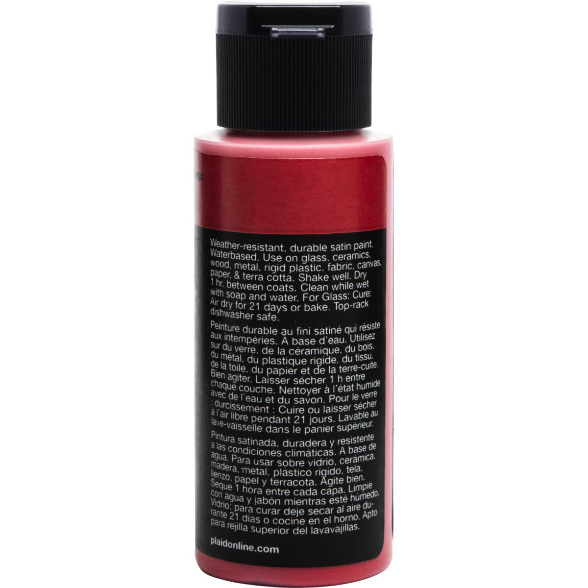 Delta Ceramcoat ® Select Multi-Surface Acrylic Paint - Satin - Fire Red, 2 oz. - 04005