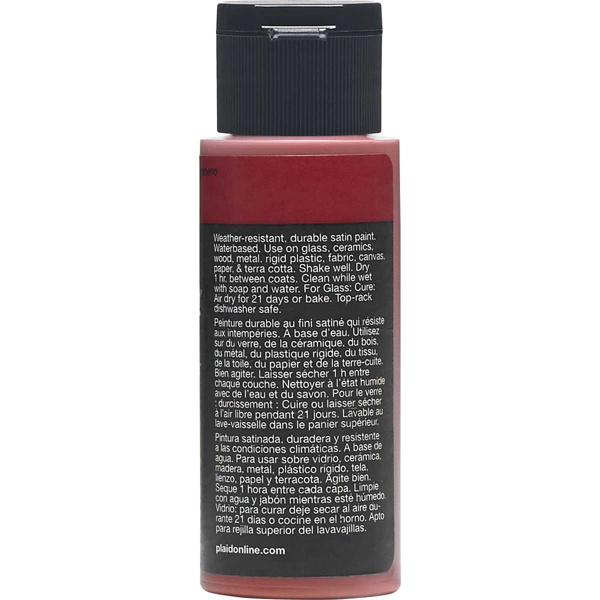 Delta Ceramcoat ® Select Multi-Surface Acrylic Paint - Satin - Barn Red, 2 oz. - 04006