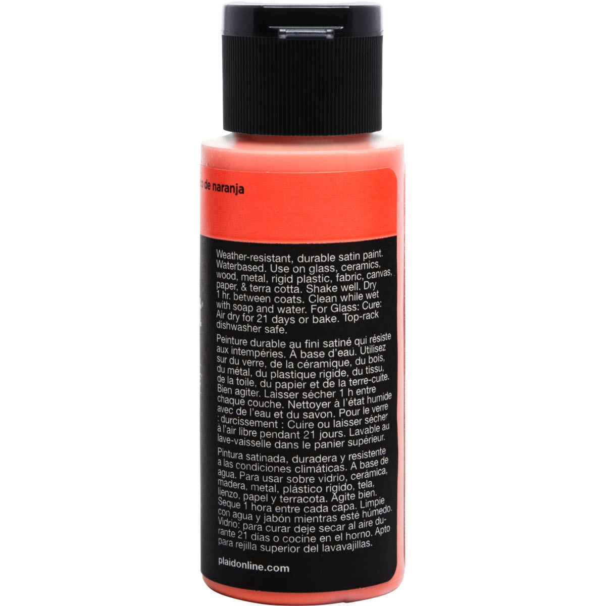 Delta Ceramcoat ® Select Multi-Surface Acrylic Paint - Satin - Orange Soda, 2 oz. - 04007