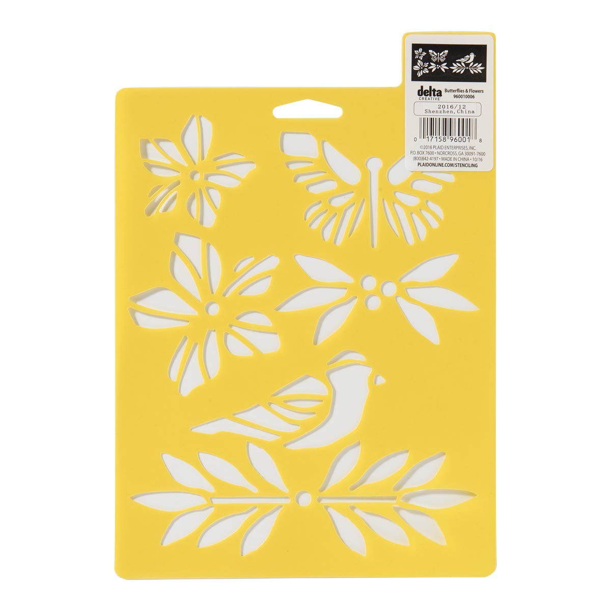 Delta Creative™ Stencil - Butterflies and Flowers - 960010006