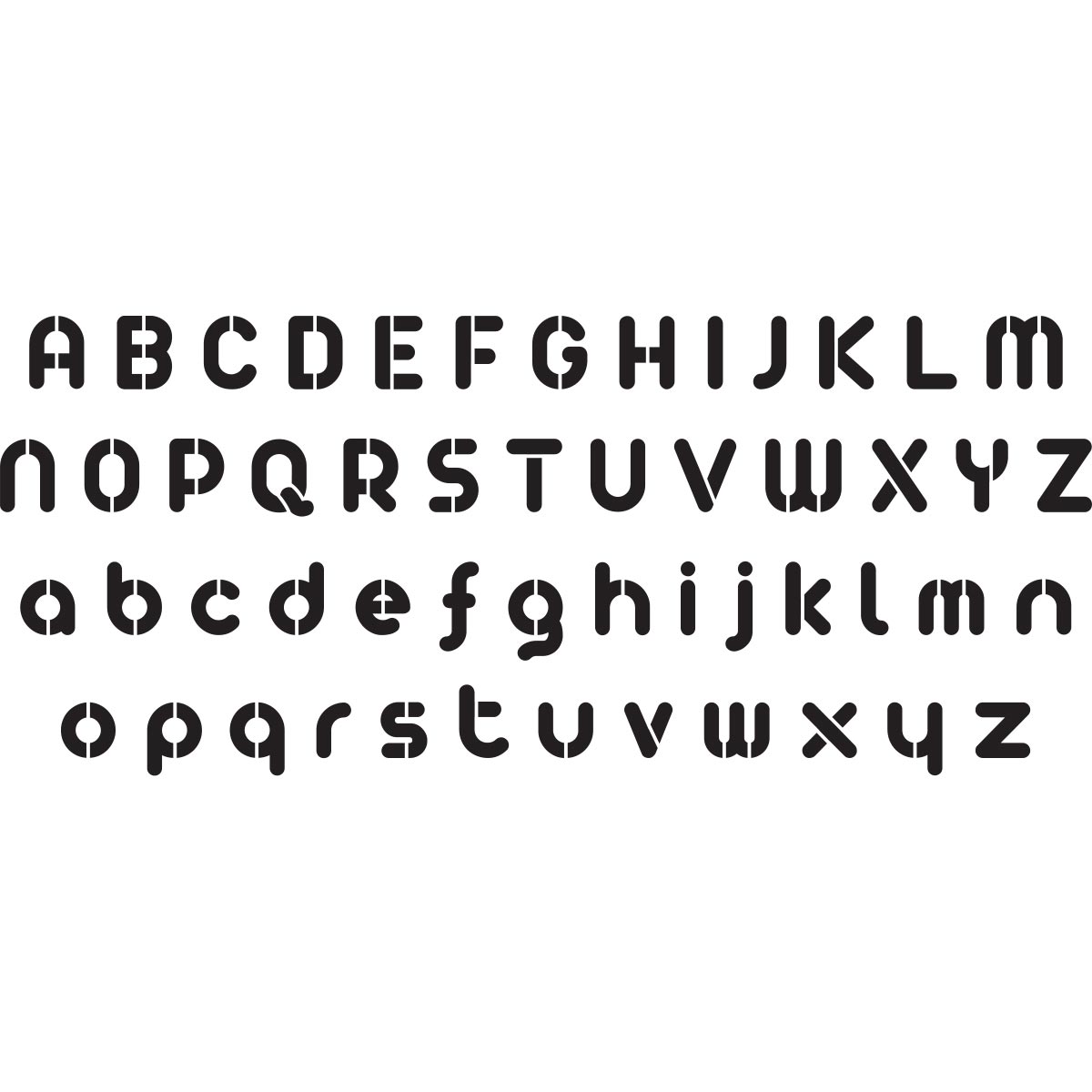 Delta Creative™ Stencil - Mod Alphabet - 960140006