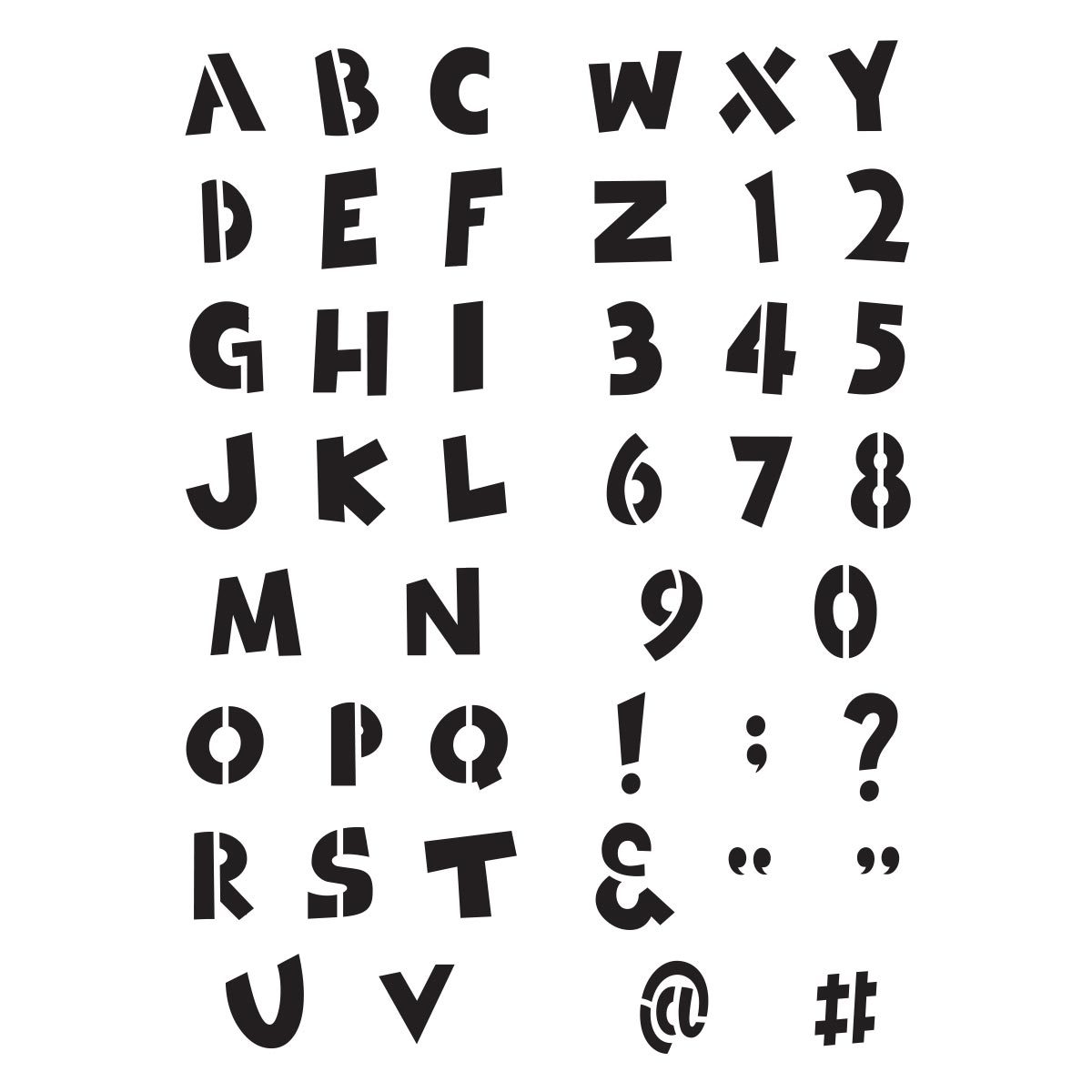 Delta Creative™ Stencil - Playtime Alphabet - 960200006