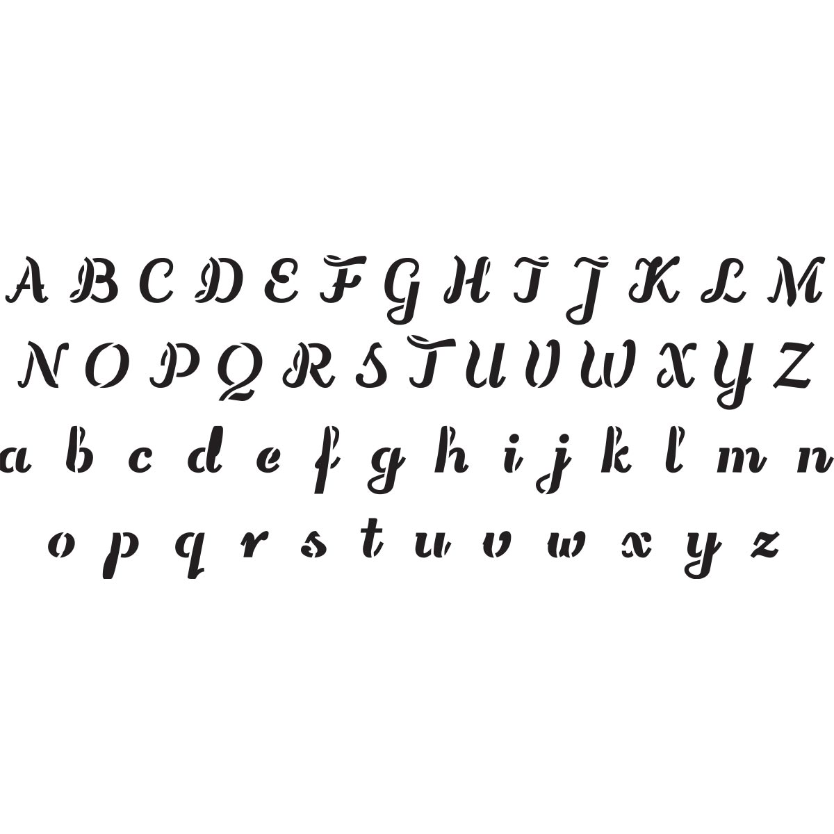 Delta Creative™ Stencil - Wedding Alphabet - 960130006