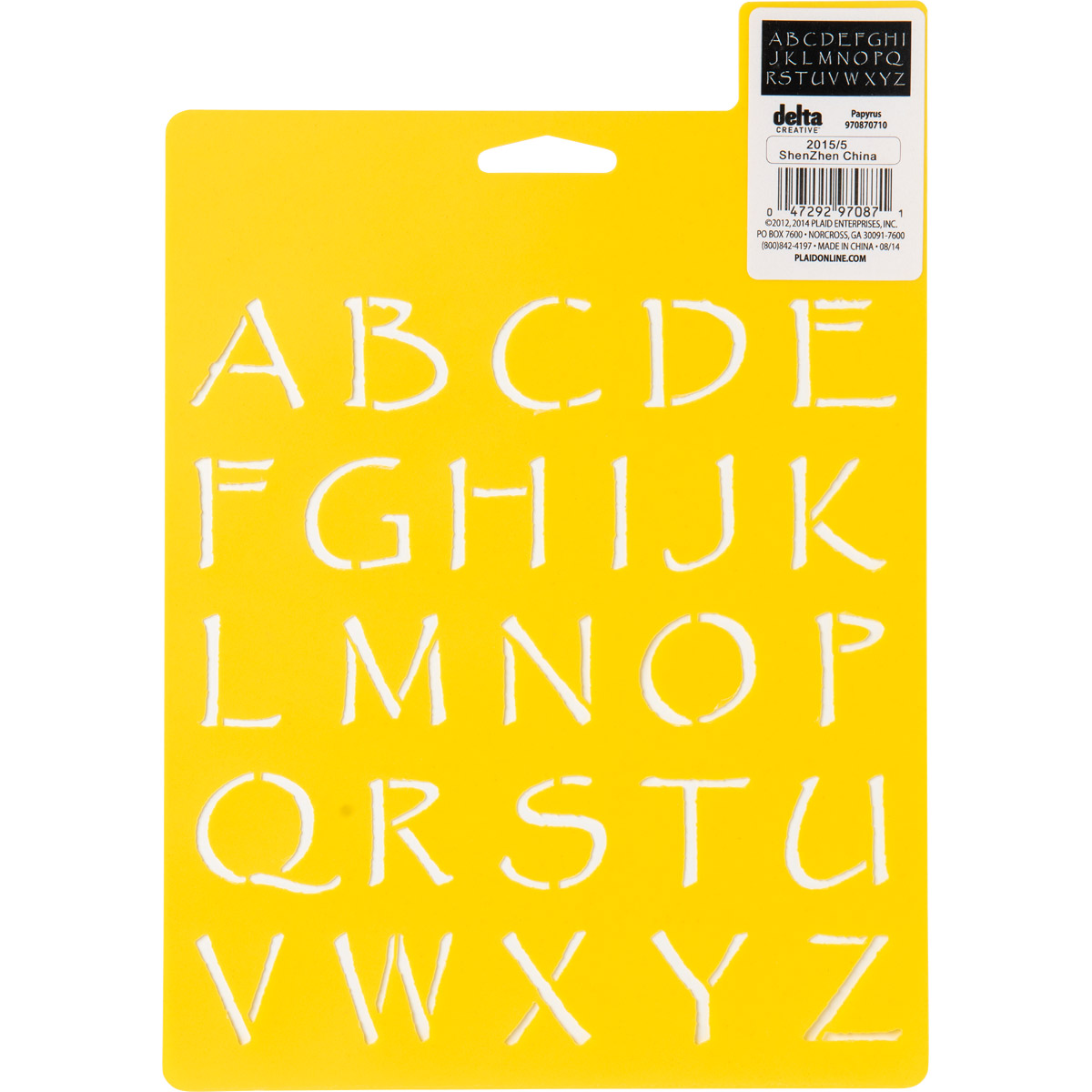 Delta Stencil Mania™ - Alphabet - Papyrus - 970870710