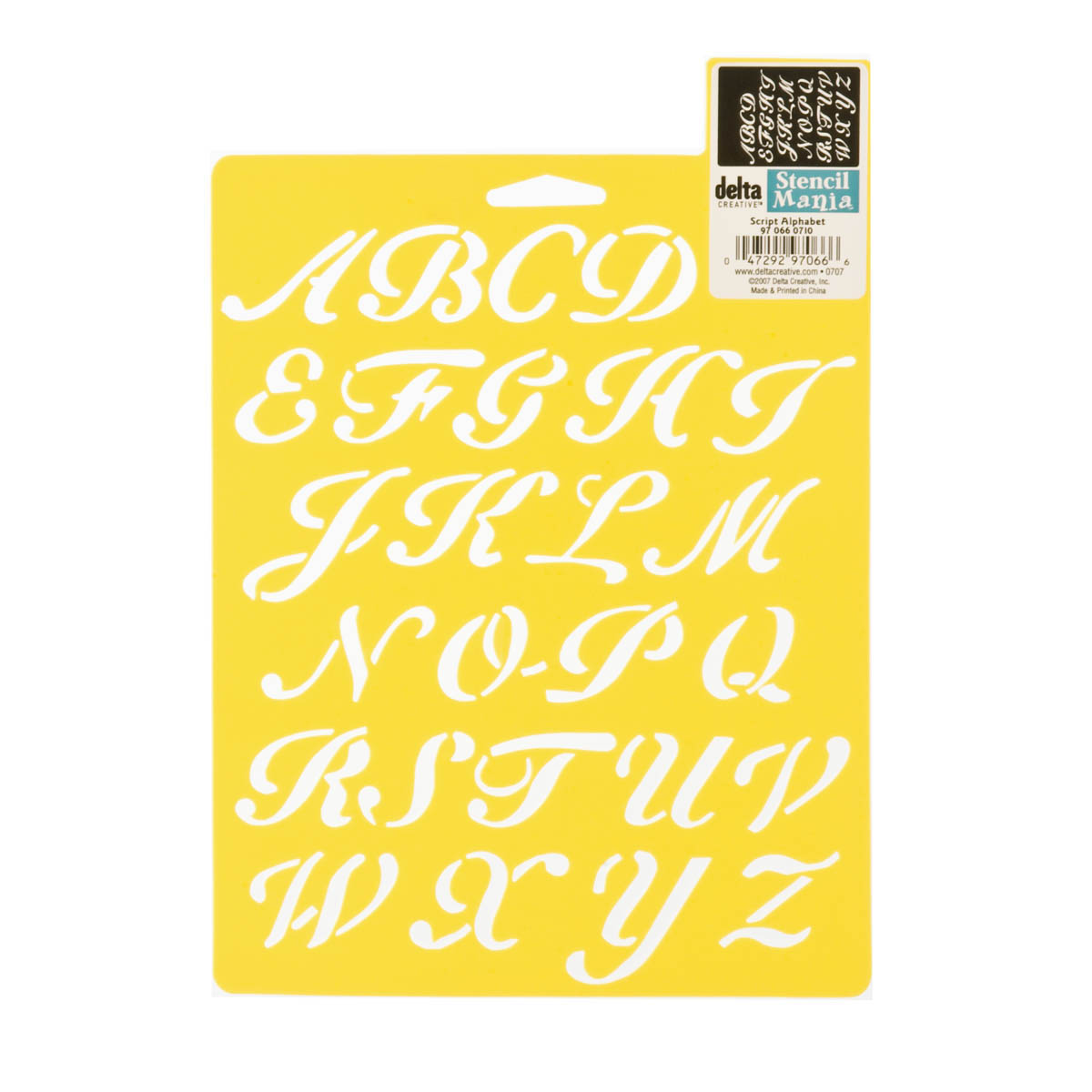 Delta Stencil Mania™ - Alphabet - Script - 970660710