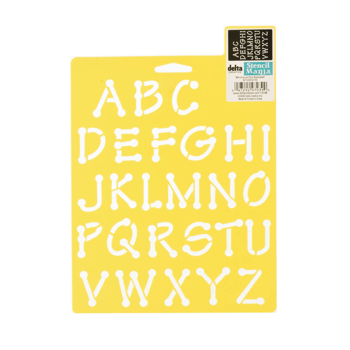 Delta Stencil Mania™ - Alphabet - Whimsical Dot - 970390710