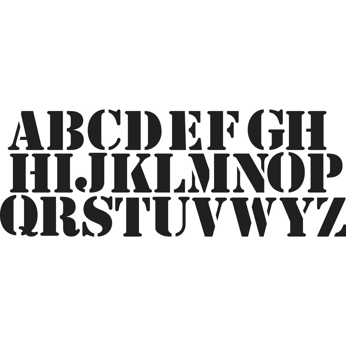 Delta Stencils - Alphabet - Basic, 2