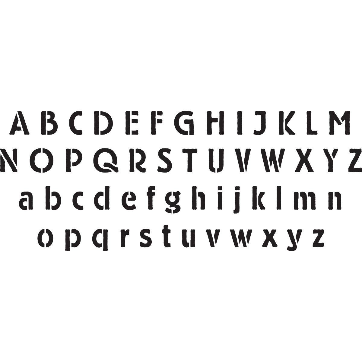 Delta Stencils - Alphabet - San Serif - 960150006