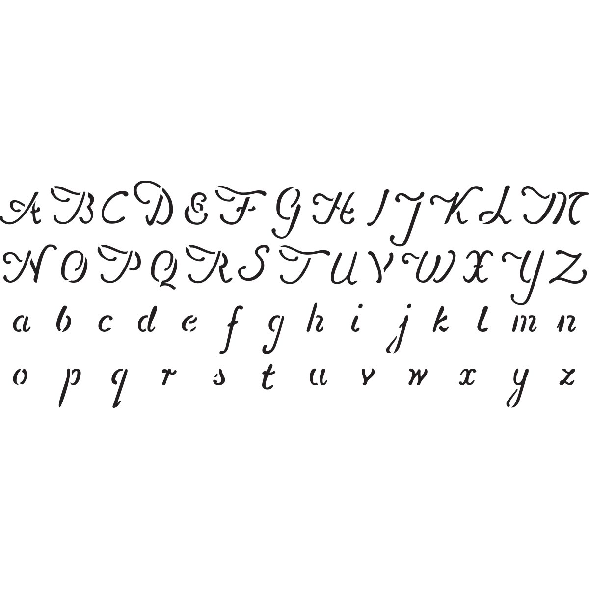 Delta Stencils - Alphabet - Wedding - 960160006