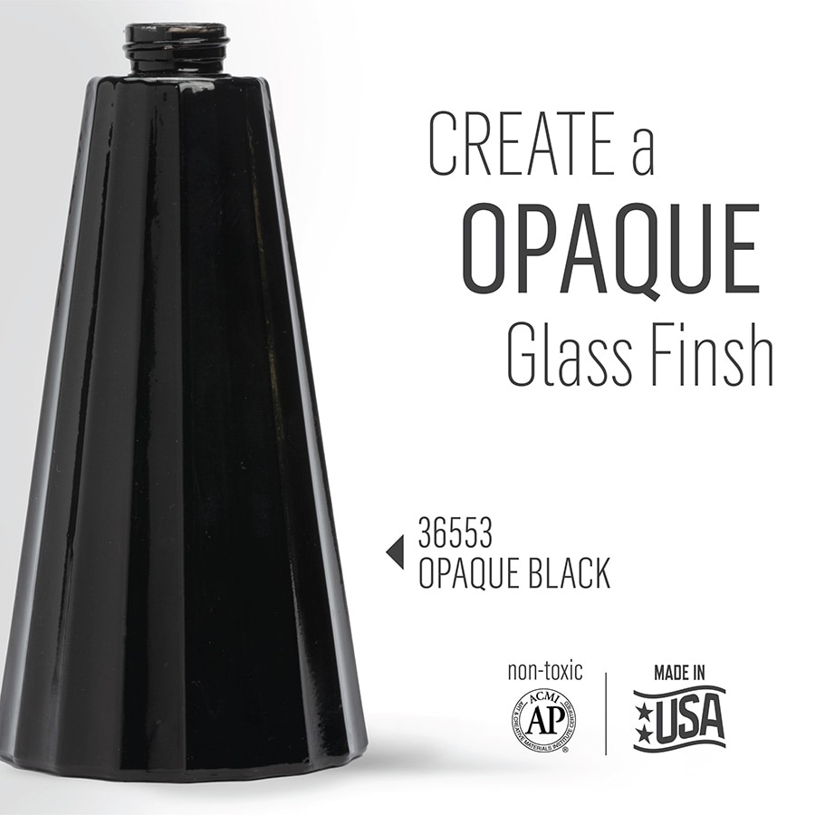 FolkArt ® Murano Glass Paint™ Opaque Black, 2oz. - 36553