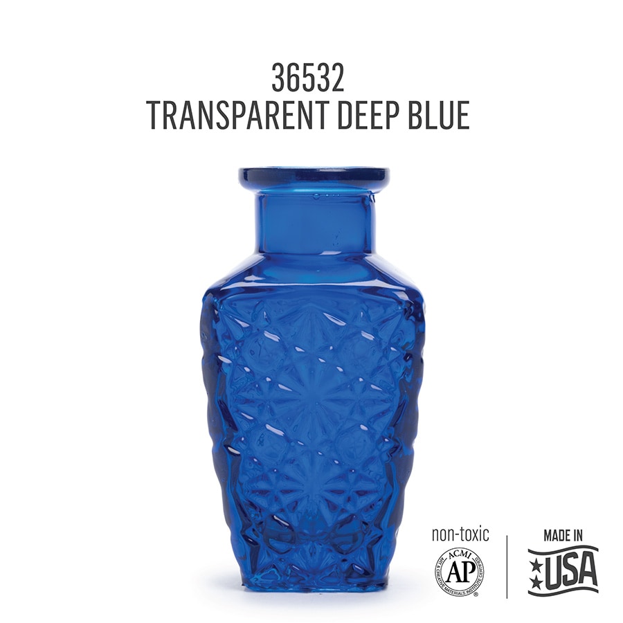 FolkArt ® Murano Glass Paint™ Transparent Deep Blue, 2oz. - 36532