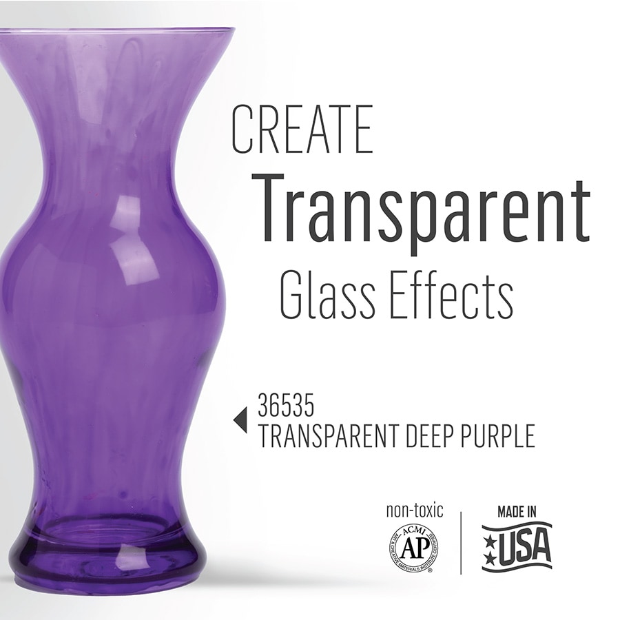 FolkArt ® Murano Glass Paint™ Transparent Deep Purple, 2oz. - 36535