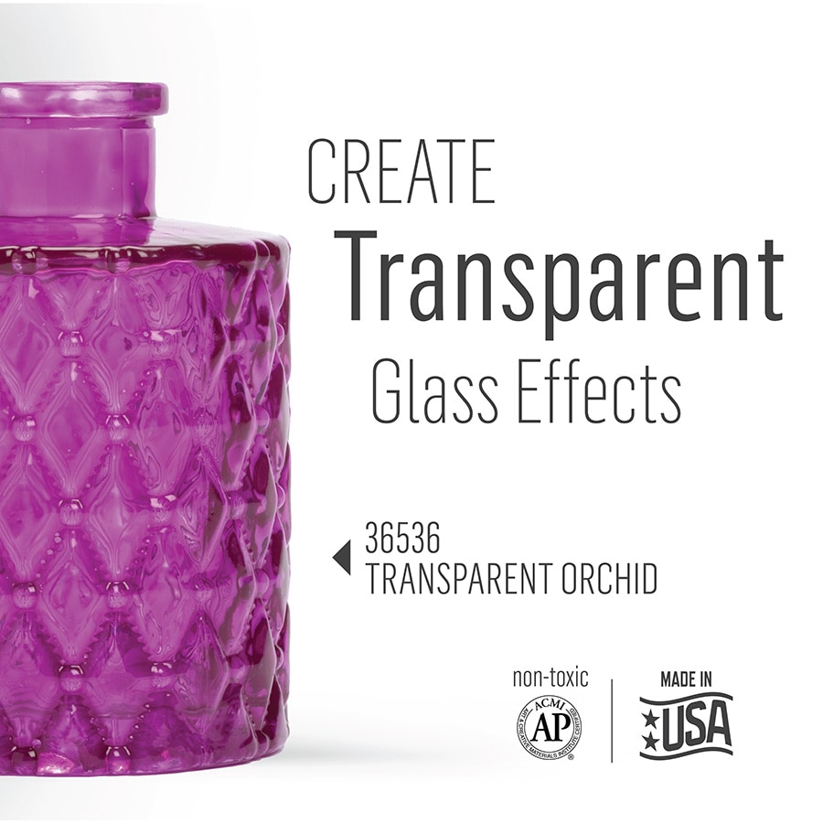 FolkArt ® Murano Glass Paint™ Transparent Orchid, 2oz. - 36536