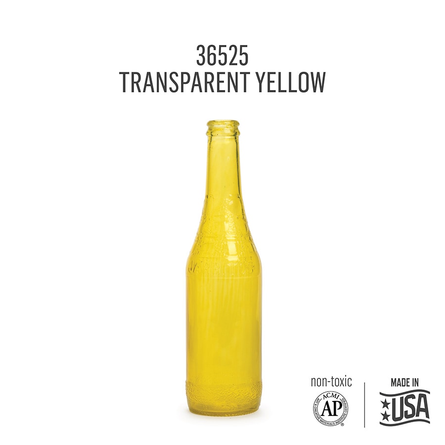 FolkArt ® Murano Glass Paint™ Transparent Yellow, 2oz. - 36525