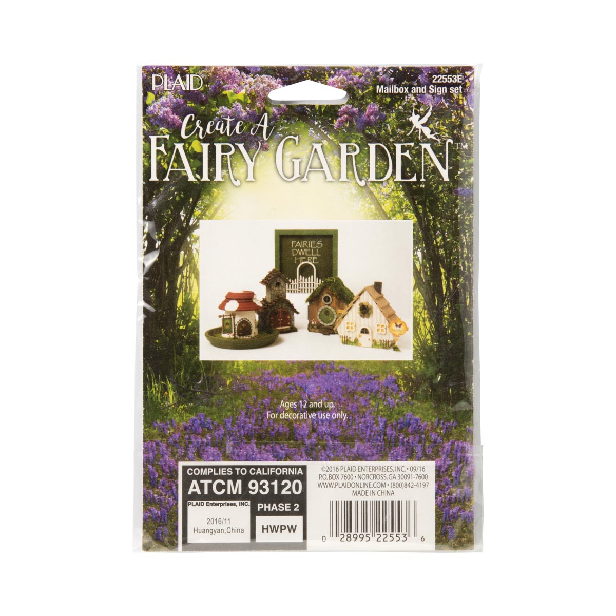 FAIRY GARDEN MAILBOX AND SIGN SET, 2 PC.