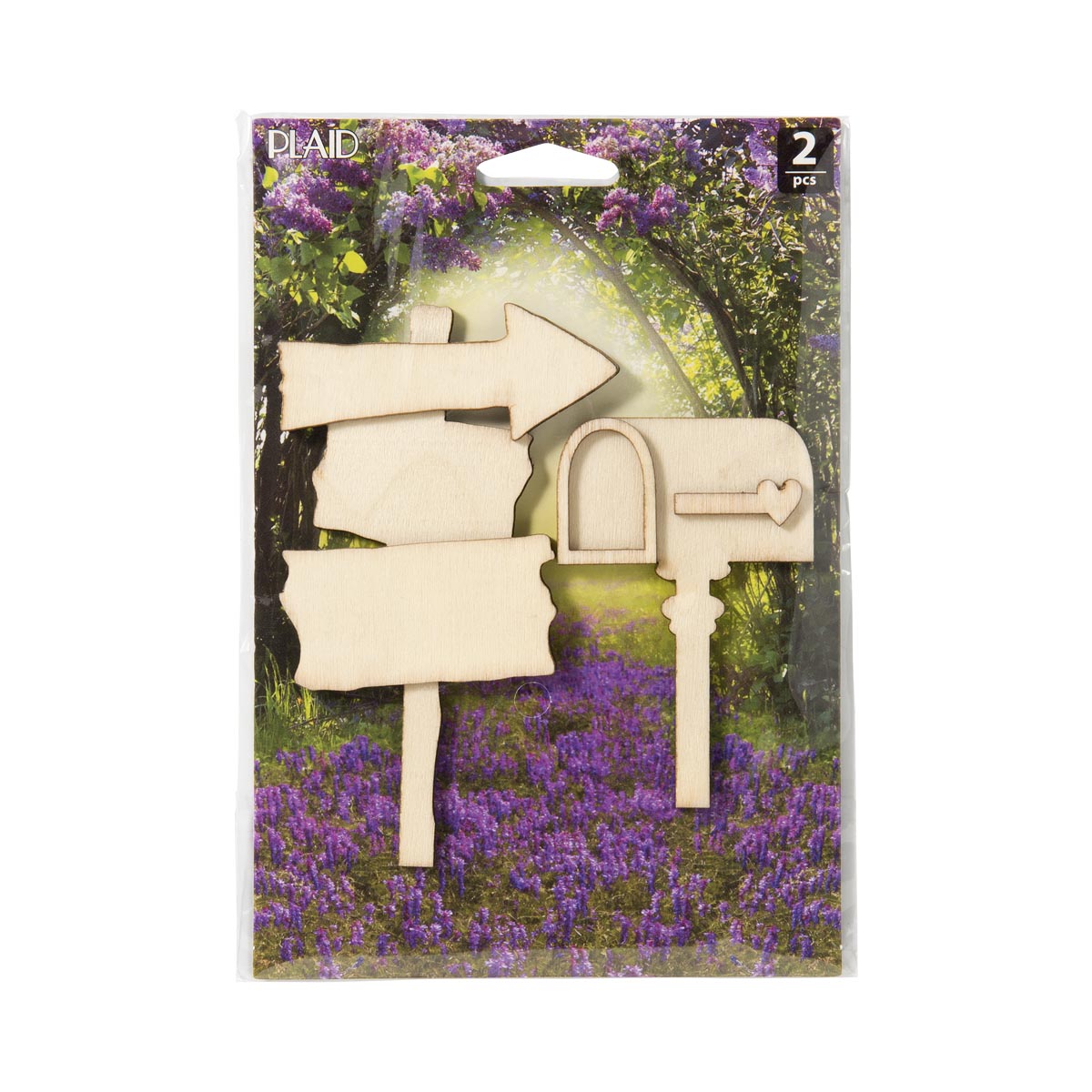 FAIRY GARDEN MAILBOX AND SIGN SET, 2 PC.