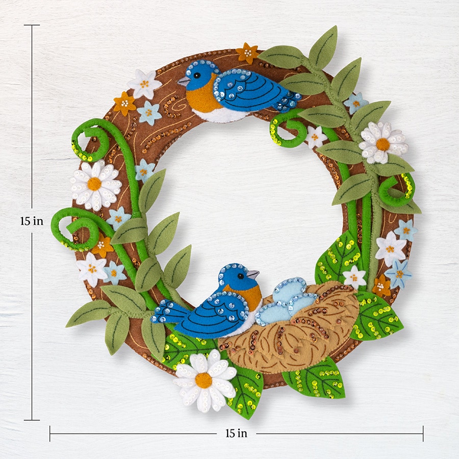 Bucilla ® Seasonal - Felt - Home Decor - Bless this Nest Wreath - 89672E