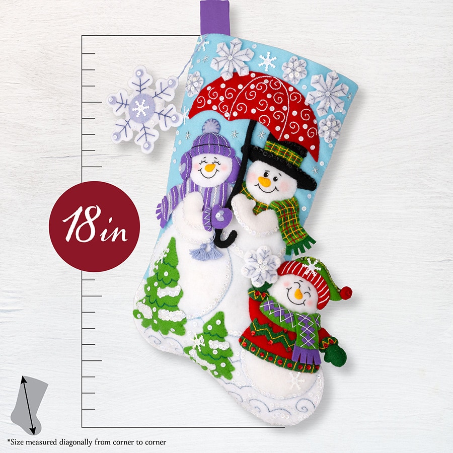 Bucilla ® Seasonal - Felt - Stocking Kits - Frosty Family - 89683E