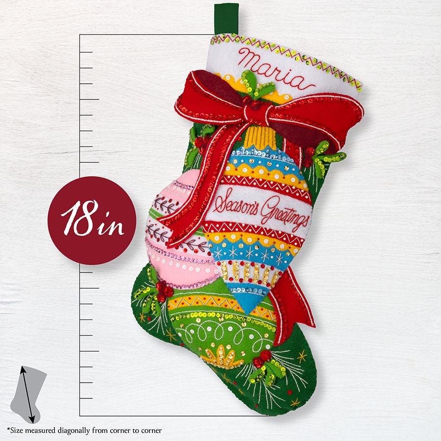 Bucilla ® Seasonal - Felt - Stocking Kits - Season's Greetings - 89618E