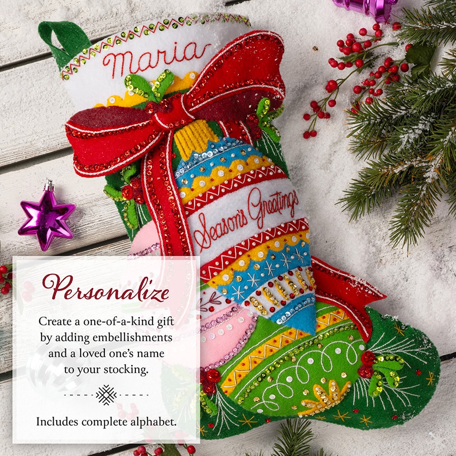 Bucilla ® Seasonal - Felt - Stocking Kits - Season's Greetings - 89618E