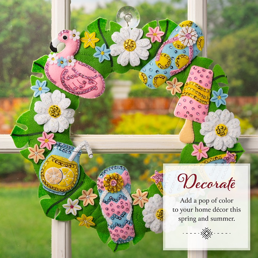 Bucilla ® Seasonal - Felt - Home Decor - Summer Fun Wreath - 89706E