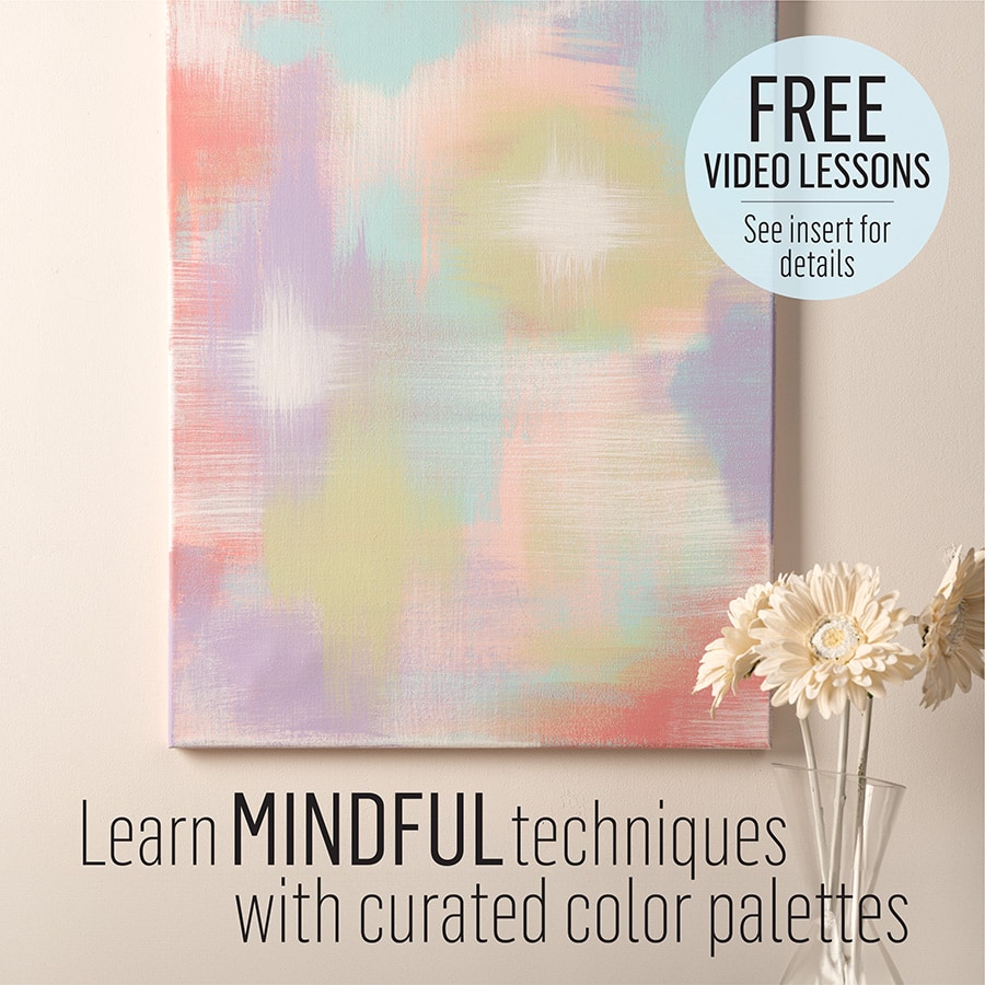 FolkArt ® Mindful Peaceful Paint Kit, 14pc - PROMOMDFPCF