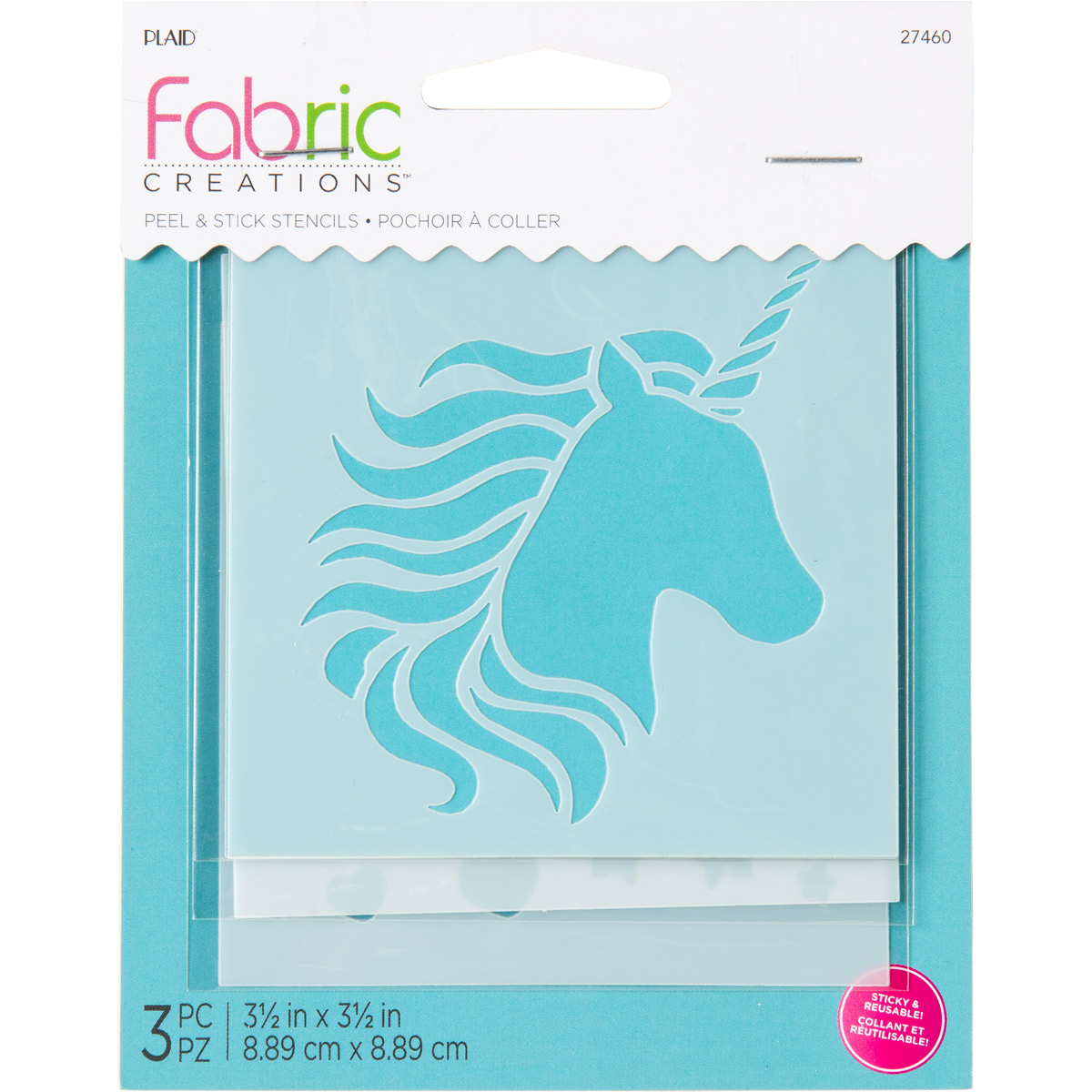 Fabric Creations™ Adhesive Stencils - Small - Unicorn, 3-1/2