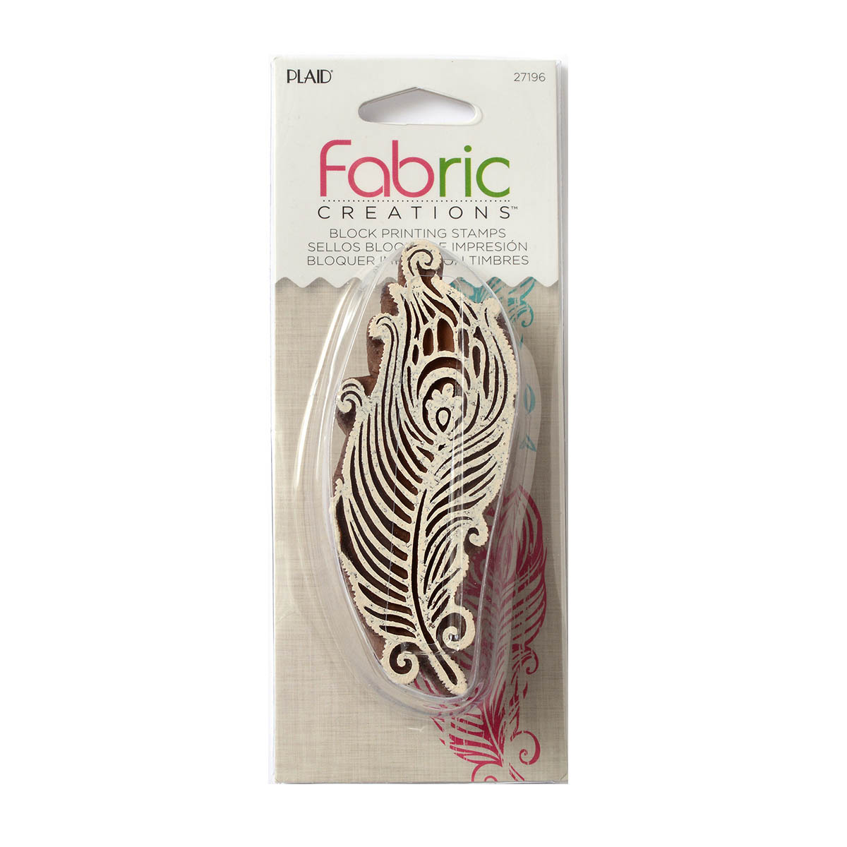 Fabric Creations™ Block Printing Stamps - Border - Feather