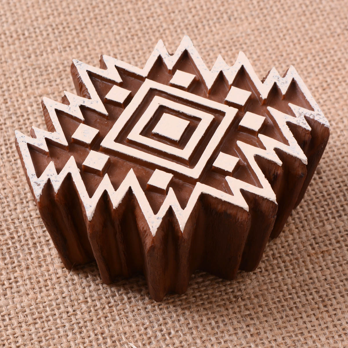 Fabric Creations™ Block Printing Stamps - Medium - Aztec Tile