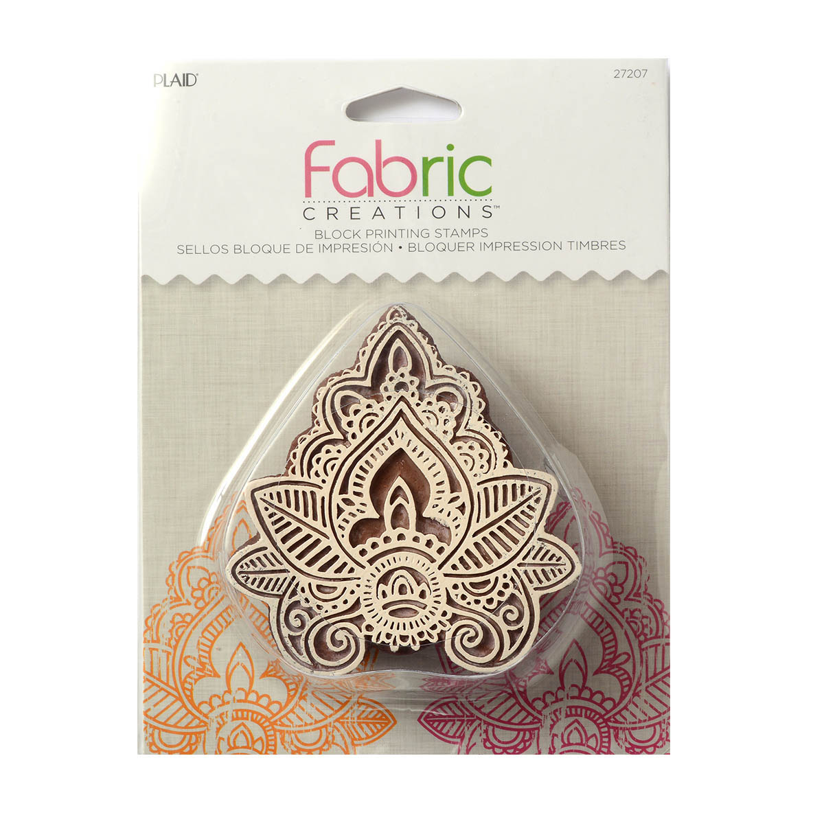 Fabric Creations™ Block Printing Stamps - Medium - Indian Leaf