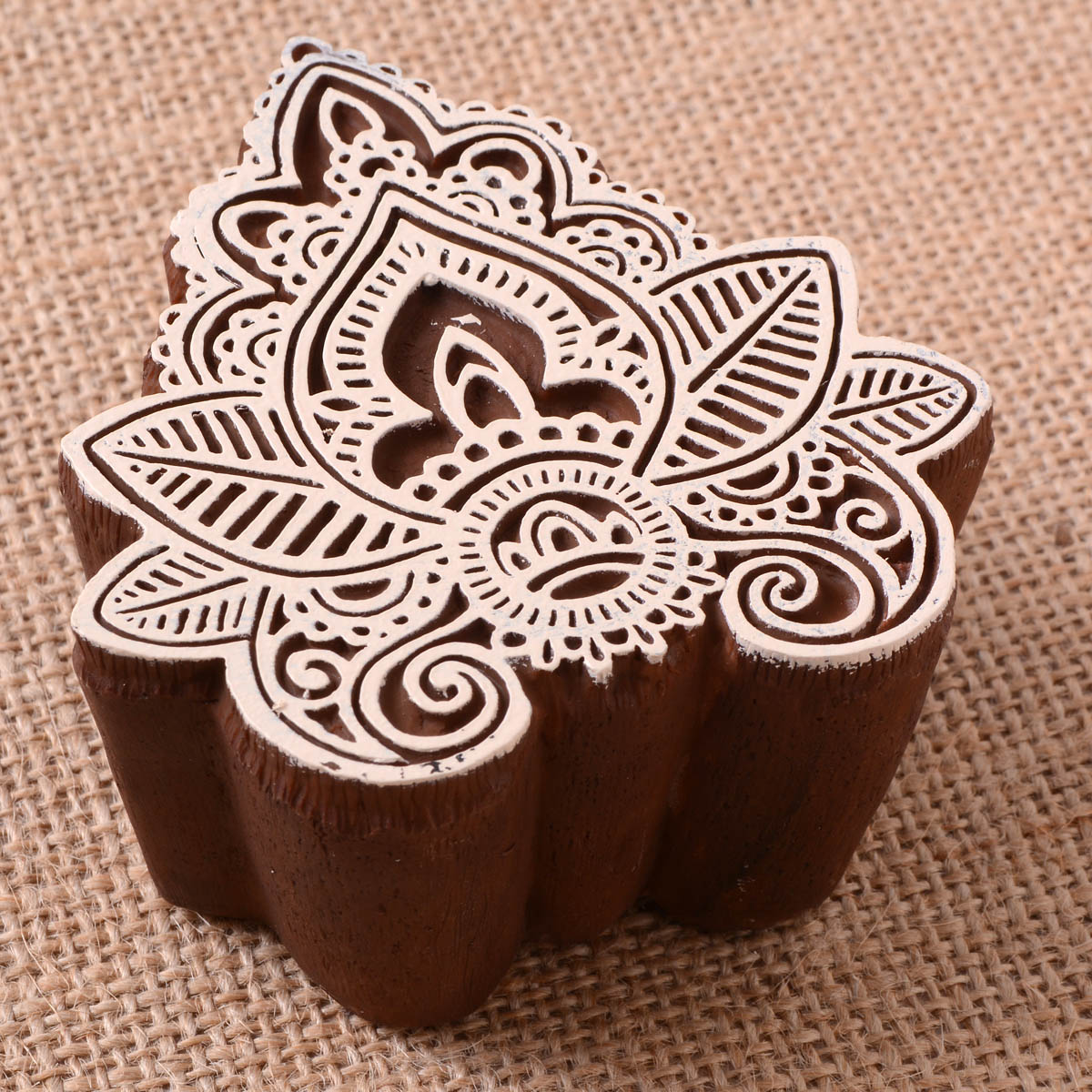 Fabric Creations™ Block Printing Stamps - Medium - Indian Leaf