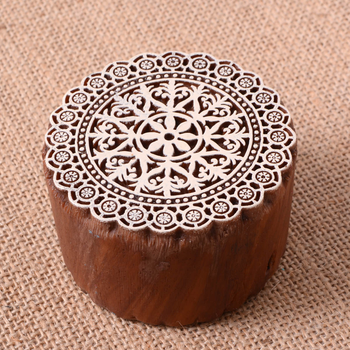 Fabric Creations™ Block Printing Stamps - Medium - Lace Doily