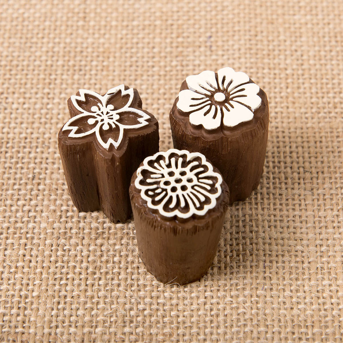 Fabric Creations™ Block Printing Stamps - Mini Set - Floral 1